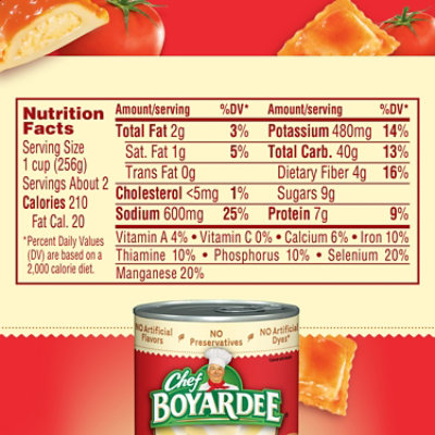 Chef Boyardee Cheese Ravioli In Tomato Sauce - 15 Oz - Image 4