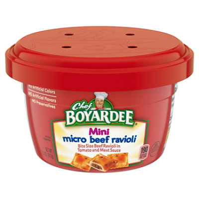 Chef Boyardee Mini Micro Beef Ravioli Microwave Bowl - 7.5 Oz - Image 1