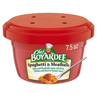 Chef Boyardee Pasta Spaghetti Meatballs 7 5 Oz Tom Thumb