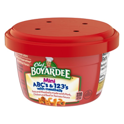 Chef Boyardee Mini Bites ABCs & 123s Pasta With Meatballs - 7.5 Oz - Image 3