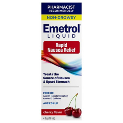 Emetrol For Nausea & Upset Stomach Cherry Flavor - 4 Fl. Oz. - Image 1
