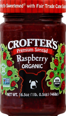 Crofters Premium Spread Organic Raspberry - 16.5 Oz - Image 2