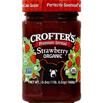 Crofters Premium Spread Organic Strawberry - 16.5 Oz - Image 2