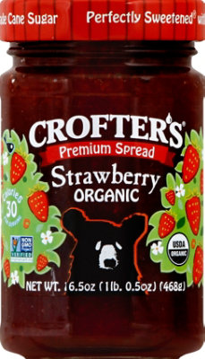 Crofters Premium Spread Organic Strawberry - 16.5 Oz - Image 2