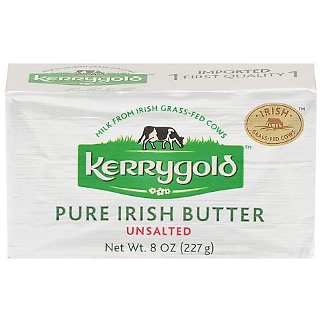 Kerrygold Butter Pure Irish Unsalted - 8 Oz