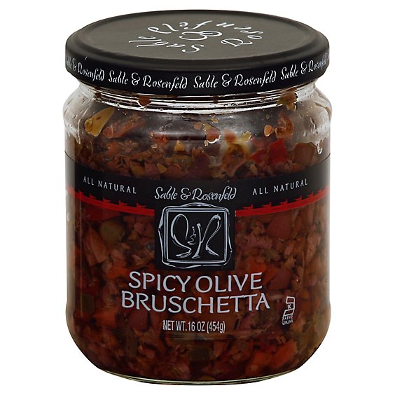 Sable & Rosenfeld Bruschetta Olive Spicy - 16 Oz