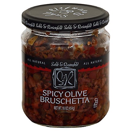Sable & Rosenfeld Bruschetta Olive Spicy - 16 Oz - Image 1
