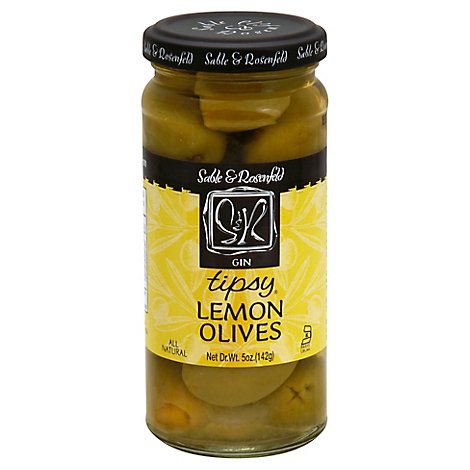 Sable & Rosenfeld Tipsy Olives Lemon Gin - 5 Oz