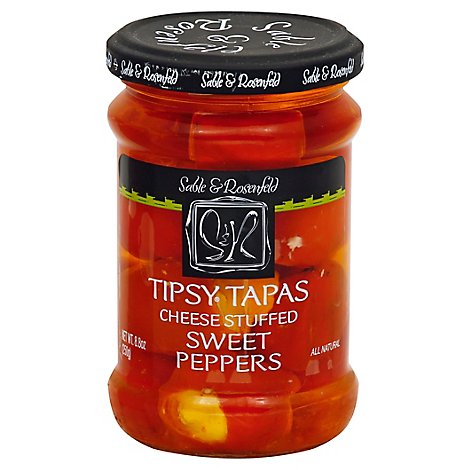 Sable & Rosenfeld Tipsy Tapas Cheese Stuffed Peppers Sweet - 8.8 Oz