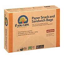 If You Care Paper Sandwich Bags - 48 Count