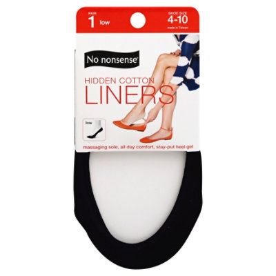 No Nonsense Hiddn Cotton Liner Back - Each