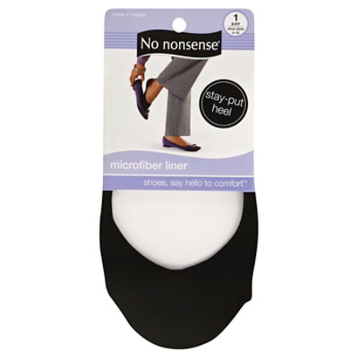 No Nonsense Wmn Liner Microfiber Black - Each