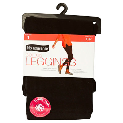 No Nonsense Cotton Leggings Black Sml Each Safeway
