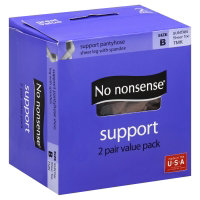 No Nonsense Pntyhs Support S/T Sntn B - Each