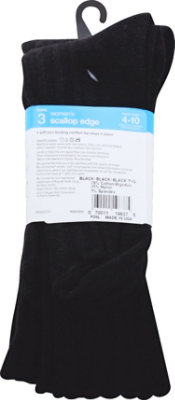 No Nonsense Wmn Scl Edge Cas Black 4 10 - 3 Count - Image 3