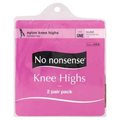 No Nonsense Nylon Pantyhose Regular Reinforced Toe - 4 Pair - Safeway