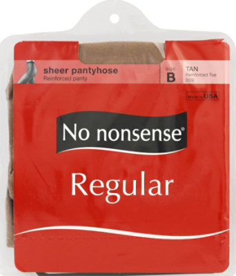 No Nonsense Pntyhs Regular R/T Tan B - Each - Image 2