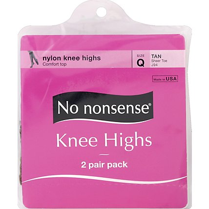 No Nonsense Knee Hi Sfoot J94 Tan - Each - Image 2