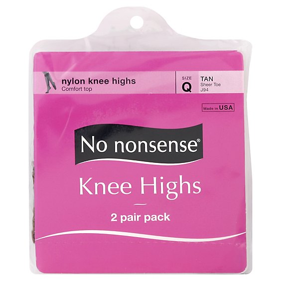 No Nonsense Knee Hi Sfoot J94 Tan - Each
