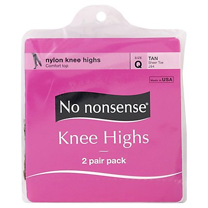 No Nonsense Knee Hi Sfoot J94 Tan - Each - Image 1
