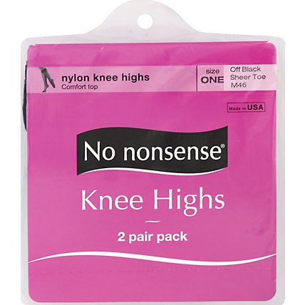 No Nonsense Knee Hi Sfoot M46 Oblk - Each - Image 2