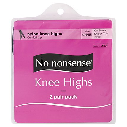 No Nonsense Knee Hi Sfoot M46 Oblk - Each - Image 1