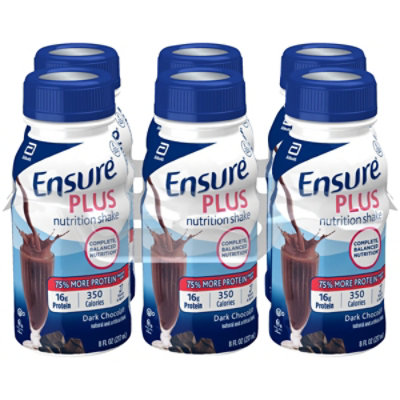 Ensure Plus Nutrition Shake Ready To Drink Dark Chocolate 6-8 Fl. Oz. - Image 2