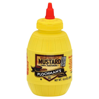 Plocmans Premium Mustard Kickin Chili-Style - 10.5 Oz - Image 1