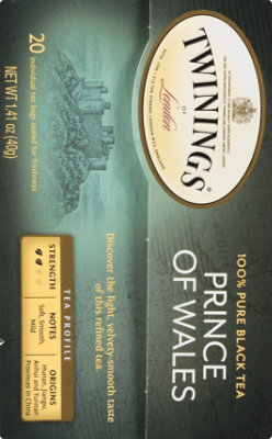 Twinings of London Black Tea Prince Of Wales - 20 Count - Image 5