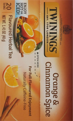 Twinings of London Herbal Tea Caffeine Free Orange & Cinnamon Spice - 20 Count - Image 5