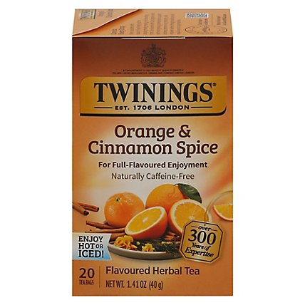 Twinings of London Herbal Tea Caffeine Free Orange & Cinnamon Spice - 20 Count - Image 2