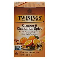 Twinings of London Herbal Tea Caffeine Free Orange & Cinnamon Spice - 20 Count - Image 2