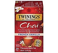 Twinings of London Black Tea Chai French Vanilla - 20 Count