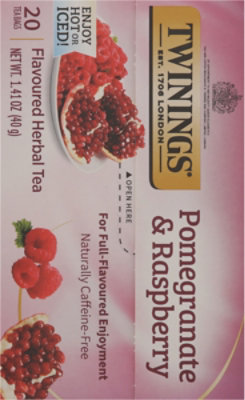 Twinings of London Herbal Tea Caffeine Free Pomegranate & Raspberry - 20 Count - Image 5