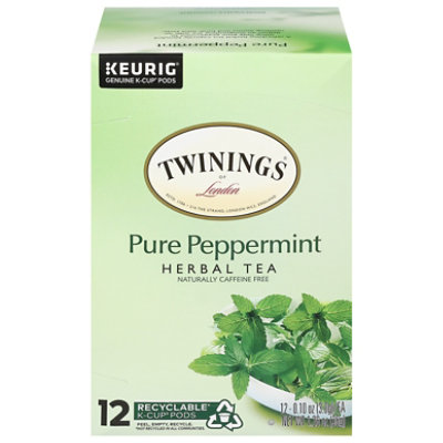 Twinings of London Herbal Tea K-Cup Pods Pure Peppermint - 12-0.11 Oz - Image 3