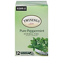 Twinings of London Herbal Tea K-Cup Pods Pure Peppermint - 12-0.11 Oz