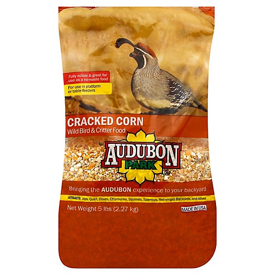 Audubon Park Wild Bird & Critter Food Cracked Corn Bag - 5 Lb