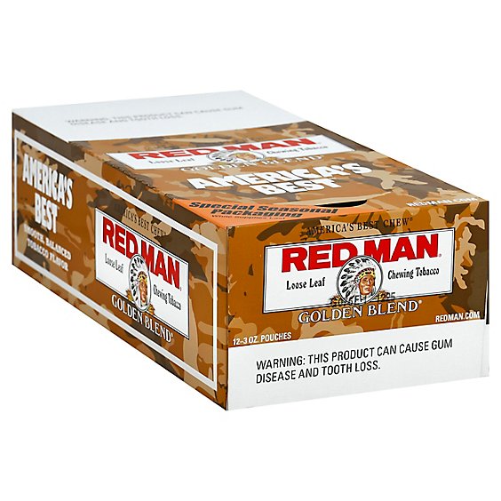 Red Man Golden Blend Chewing Tobacco - Case