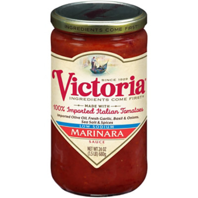 Victoria Sauce Marinara Low Sodium Jar - 24 Oz - Image 2