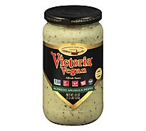 Victoria Vegan Sauce Alfredo Arugula Pesto Jar - 18 Oz