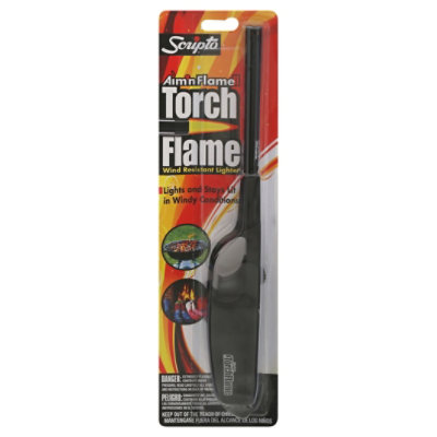 Scripto Aim 'N Flame MAX and Torch Flame Wind Resistant Lighters (2-Pack) 