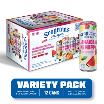 Seagram's Escapes Classic Variety Pack Cans - 12-12 Oz - Image 1