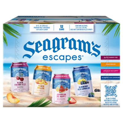Seagrams Escapes Malt Beverage Variety Pack - 12-12 Fl. Oz.