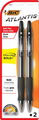 Bic Ball Pens Retractable Bold 1.6 mm Black - 2 Count - Image 2