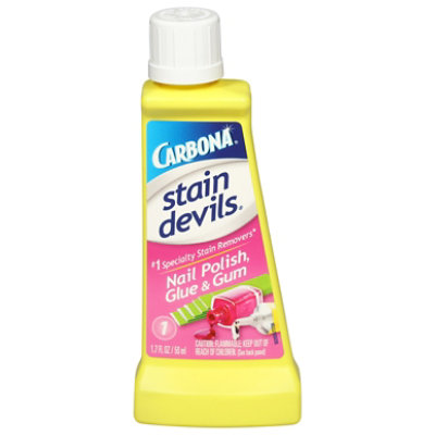 Carbona Stain Devils Stain Remover Nail Polish Glue & Gum Bottle - 1.7 Fl. Oz. - Image 3