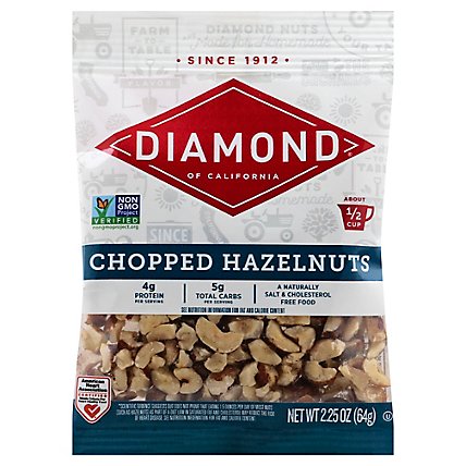 Diamond of California Hazelnuts Chopped - 2.25 Oz - Image 1
