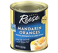 Reese Mandarin Oranges Whole Segments in Light Syrup - 11 Oz