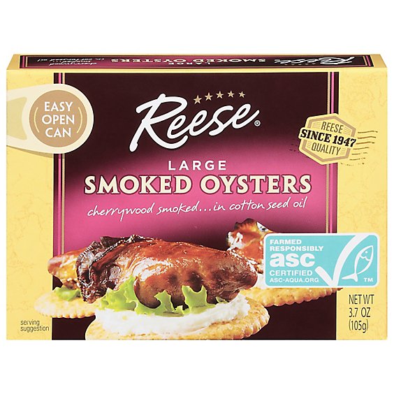Reese Oysters Smoked Colossal - 3.70 Oz