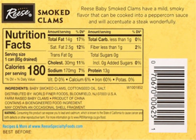 Reese Clams Baby Smoked - 3.66 Oz - Image 6