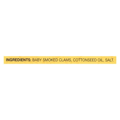 Reese Clams Baby Smoked - 3.66 Oz - Image 5